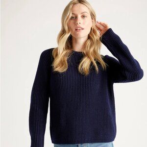 Quince 100% Organic Cotton Fisherman Crew Sweater
